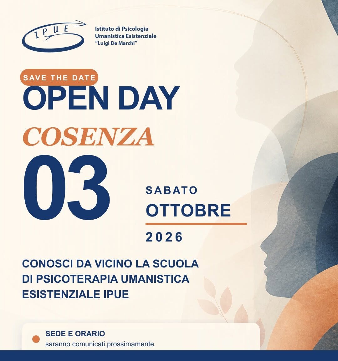 Open Day IPUE a Cosenza – 3 ottobre 2026