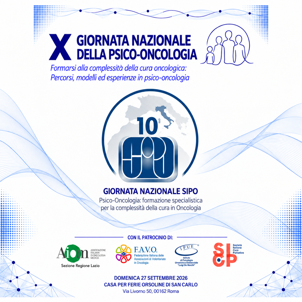X Giornata Nazionale della Psico-Oncologia 2026 a Roma